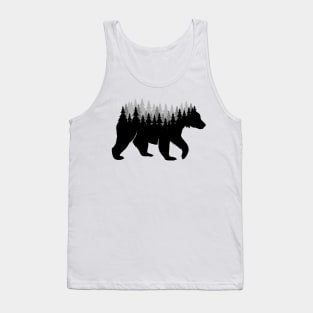 Nature Bear Tree Tank Top